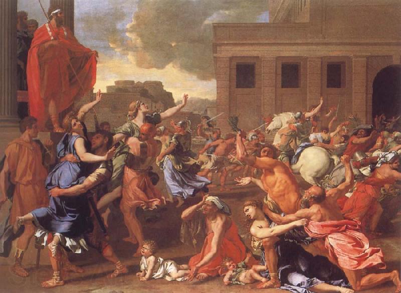 Nicolas Poussin The Abduction of the Sabine Women Spain oil painting art